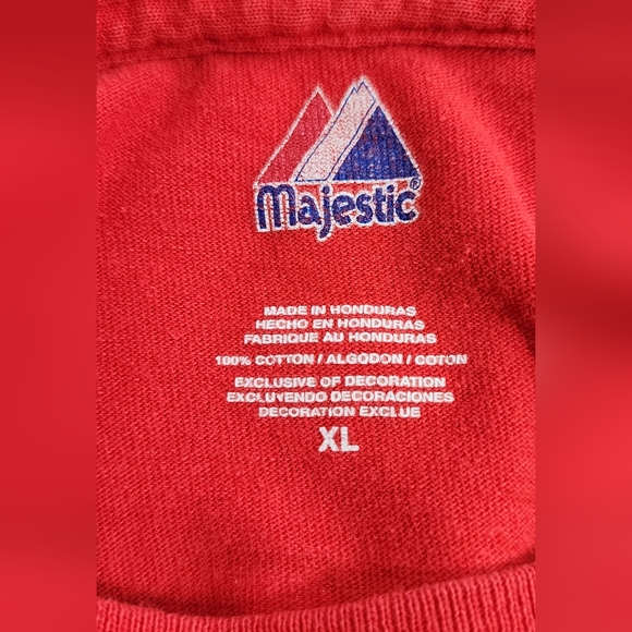 MAJESTIC WASHINGTON NATIONALS STEPHEN STRASBURG #37 ADULT XL RED - Picture 13 of 13